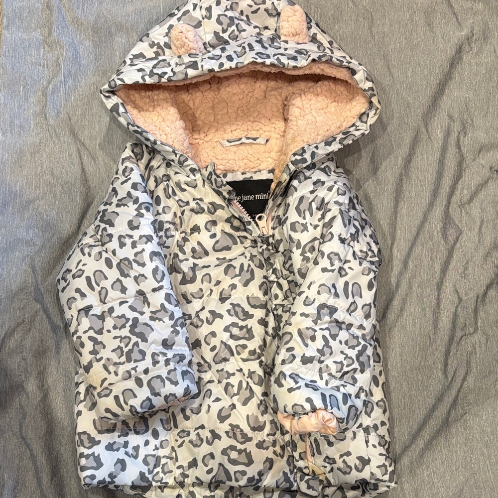 Me Jane Mini Camo Hooded Jacket with Pink Lining